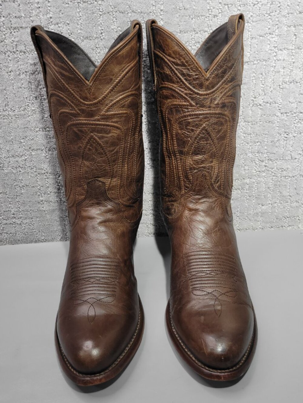 Tecovas The Cartwright Men's US Size 10D Cafe Goat Pull on Cowboy Boots - Picture 10 of 14